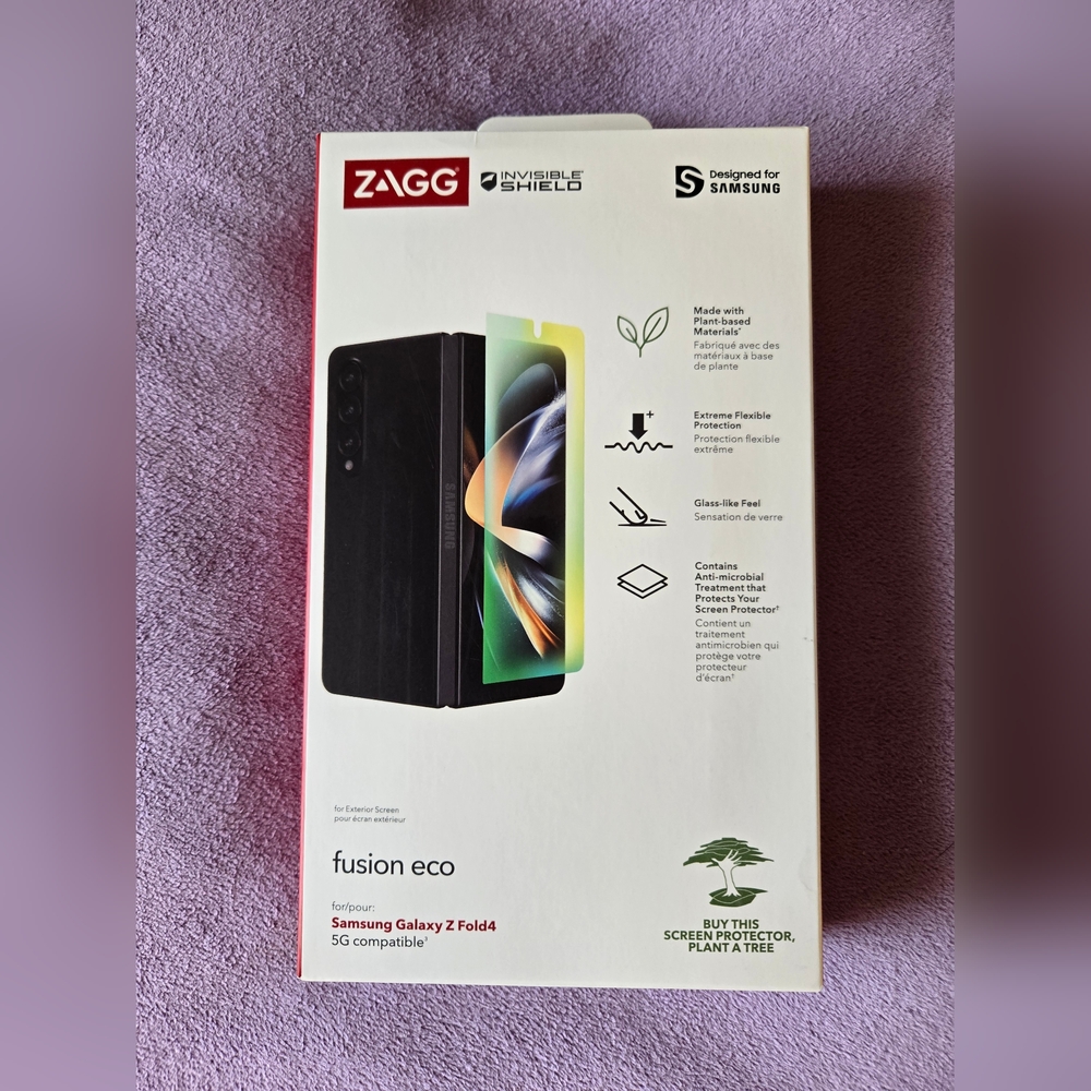 ZAGG InvisibleShield Fusion Eco Screen Protector for Samsung Galaxy ZFold4 New